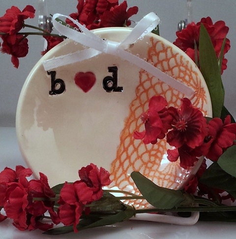 Wedding Ring Bearer Bowl Pillow Dish Wall Hanging