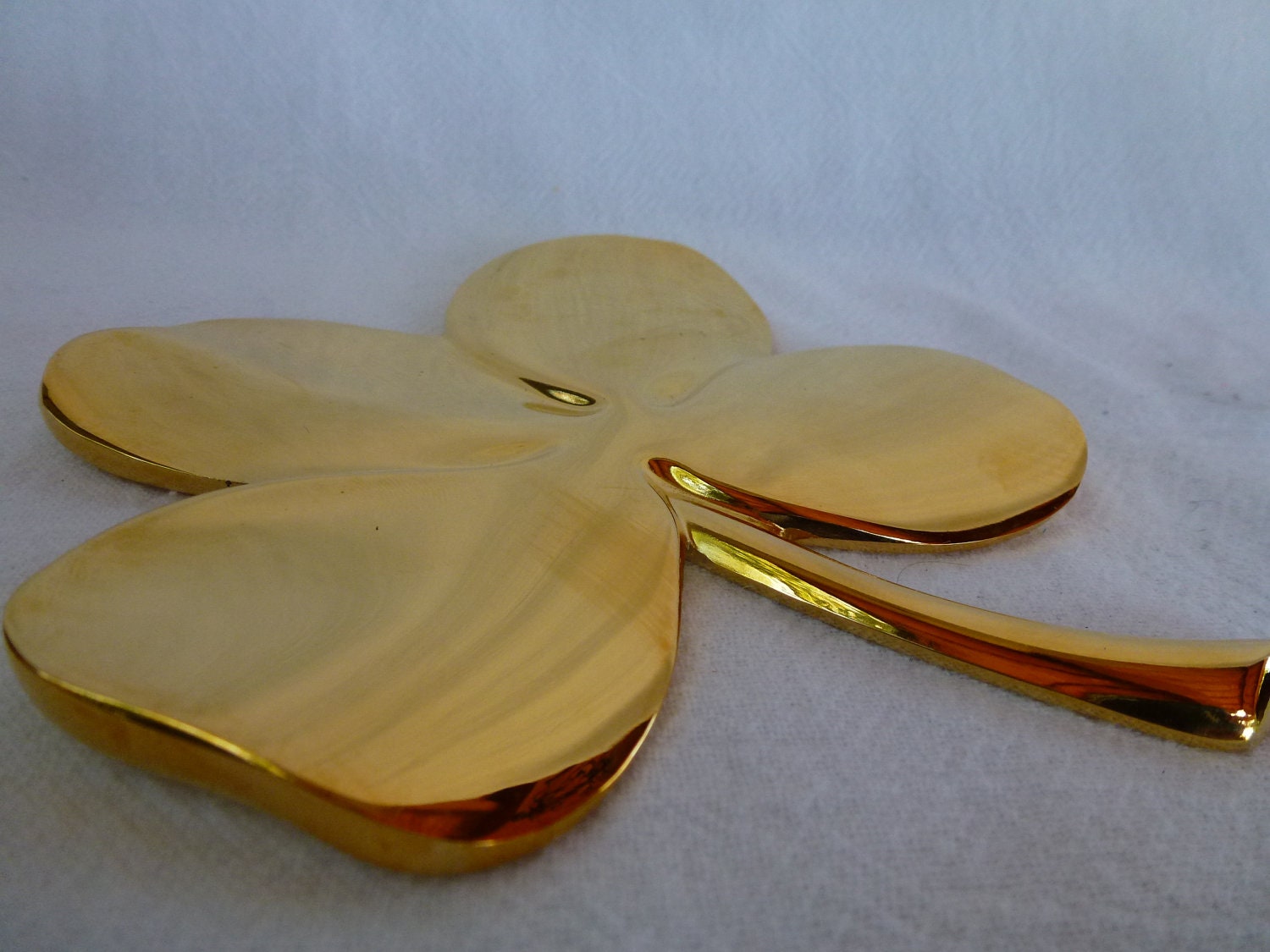 Brass Four Leaf Clover Paper Weight