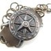 Compass Bracelet, Steampunk look, Brass and Arte Metal Bracelet