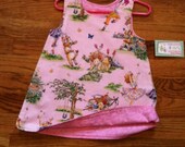 A Line Dress Reversible  Girls Fancy Nancy by Groovy Gurlz Available in Sizes  2t, 3t, 4t, 5y , 6y