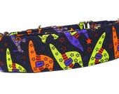 Halloween Fabric wrapped Martingale Dog Collar WITCHES HATS