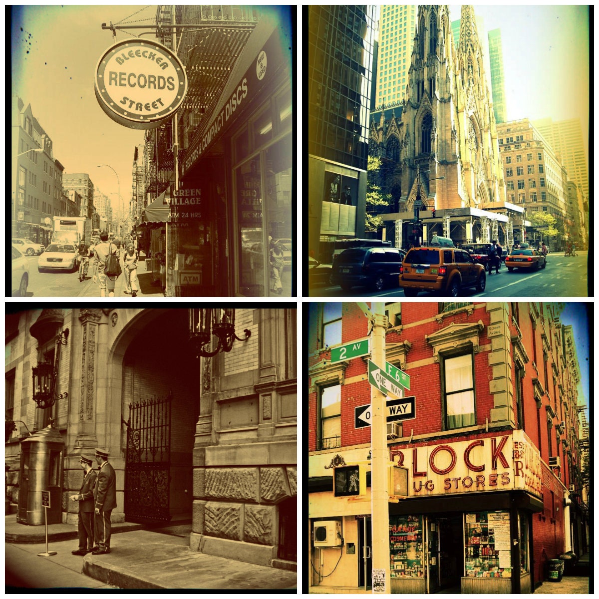 Items similar to New York Prints vintage new york photography urban