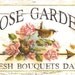 PRINT FREE SHIP Rose Garden Wren Bird Nest Roses 1/2 Yard Long