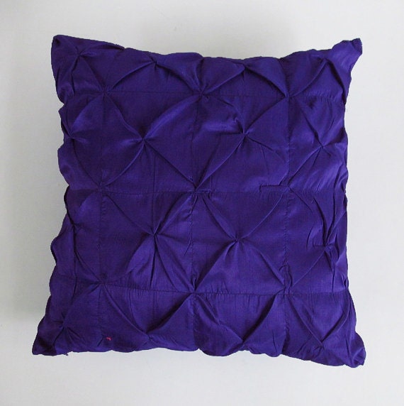 ultramarine blue euro sham 26 inch pillow pintucked -euro sham IN STOCK