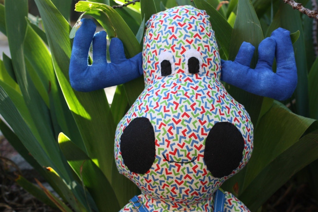 Handmade Stuffed Moose Soft Toy children's items by craftycrackpot on etsy