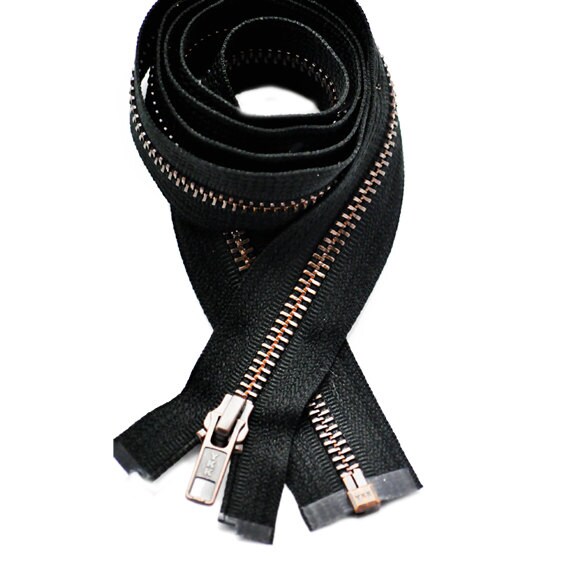 YKK Jacket Zipper 36 inch Antique Copper Finished by zipperstop