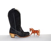 Vintage Boots Grey Western