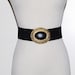 Vintage Belt Black Rockabilly