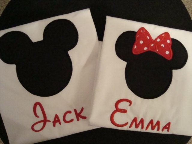 Personalized Embroidered Character Autograph pillowcase for your  Disney Vacation This is for two pillowcases
