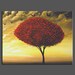 art original painting abstract tree painting cloud painting gold Original Painting landscape abstract 16 x 20
