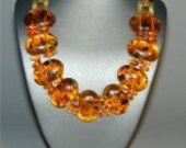 Vintage Tortie Lucite Necklace