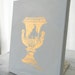 Original Hand Painted Gold Leaf French Garden Urn No. 1