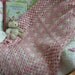 Crochet Baby Blanket,Pink and Ivory, Granny Squares/ Buggy/Car Seat/Photography Props/Travel