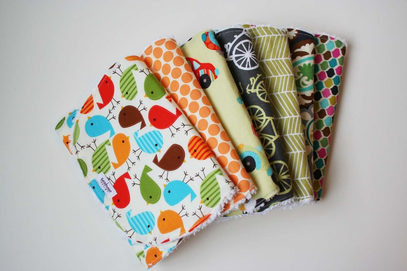 Baby Burp Cloth - Single Burp Rag - You Pick Style