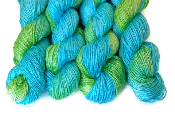 Bamboo Yarn  "Happy Days 1" Hand Dyed, Organic