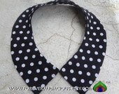 RETROSPECT ( Handmade Detachable Black and White Polka Dot "Peter Pan" Collar Necklace) -FREE Gift w/ Purchase