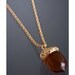 KJL Kenneth Jay Lane Acorn Necklace Tortoise Turtle Clear Acorn 32" Long