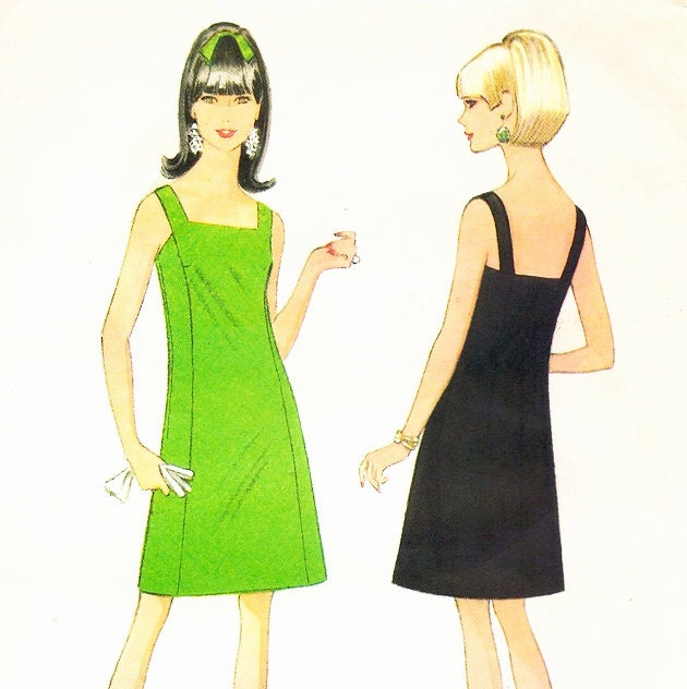 Vintage 1960s MOD Panel Seamed DRESS Pattern - McCall's 9006 - 32 Bust - Size 12