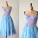 1950s dress - chiffon 50s dress