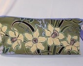 Daffodils and Dogwoods Anna Clutch in Sage