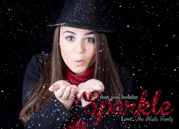Sparkle Doublesided Digital Christmas Cards Il_570xn