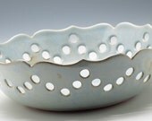Pale Blue Lotus/ Fruit/ Bread Bowl