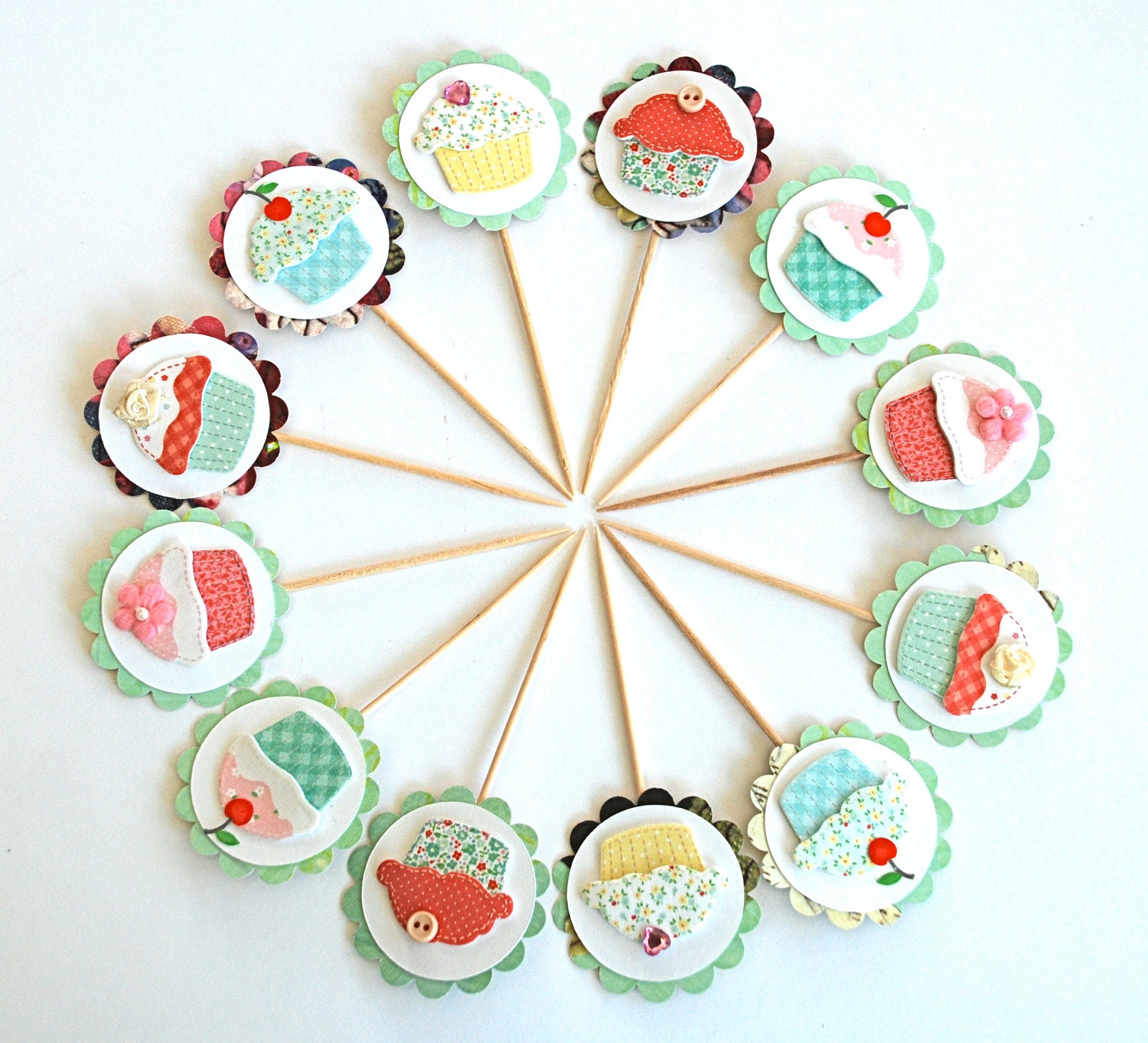 Grandma's Cupcakes - Cupcake Toppers