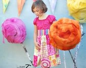 Girls Dress, Pink Patchwork, many childrens sizes, by SunLoveShirts