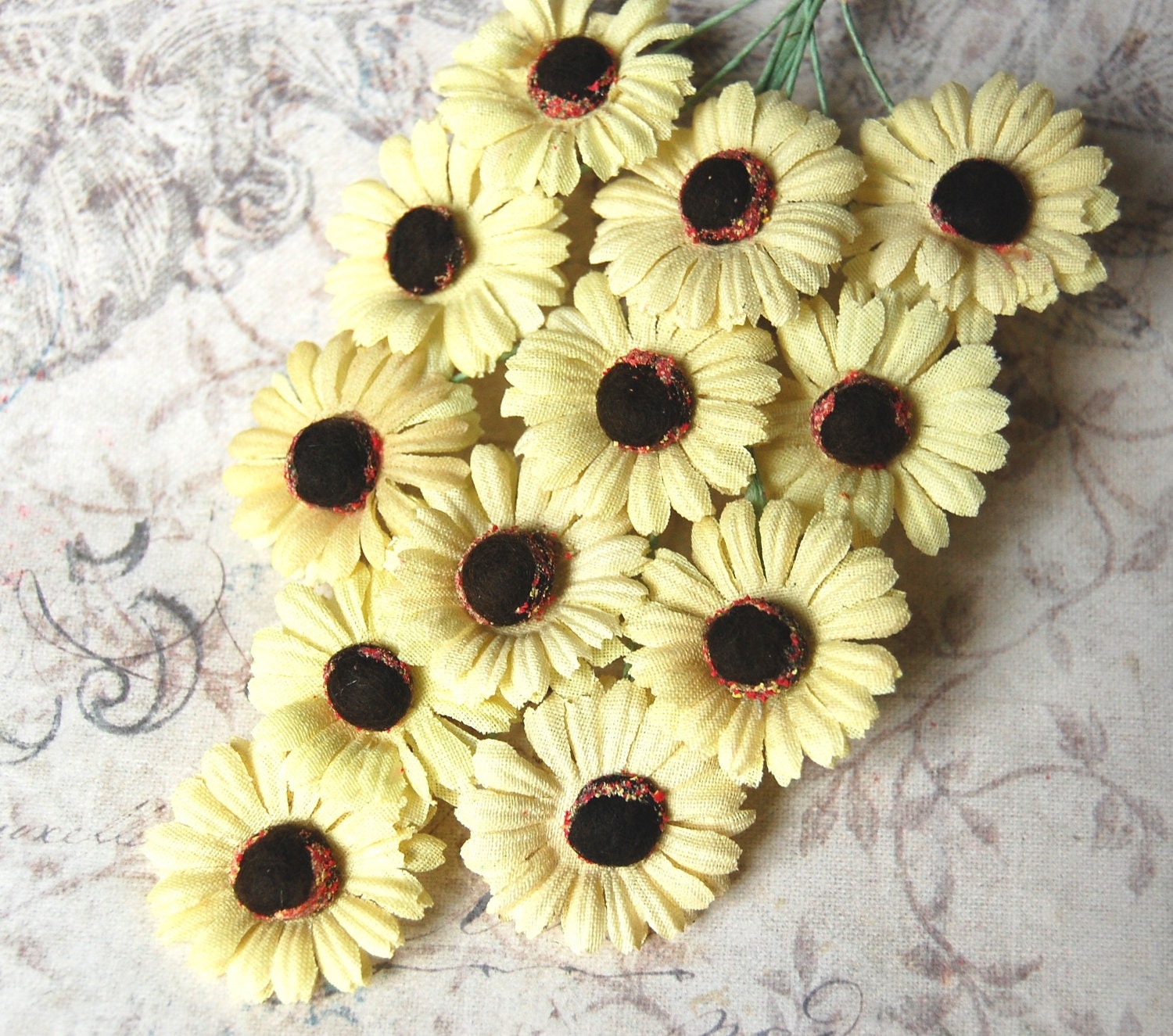 Vintage Crocus Millinery Flowers by BirdSongStudio on Etsy