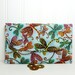 Lightweight wallet for cash, cards, coupons Blue purple red green dragonflies print
