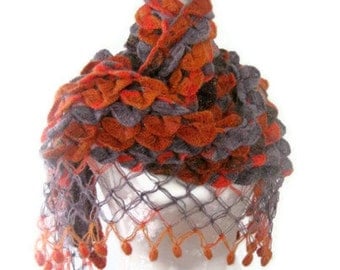 PDF CROCHET PATTERN pattern for scarf, shawl, Tutorial,