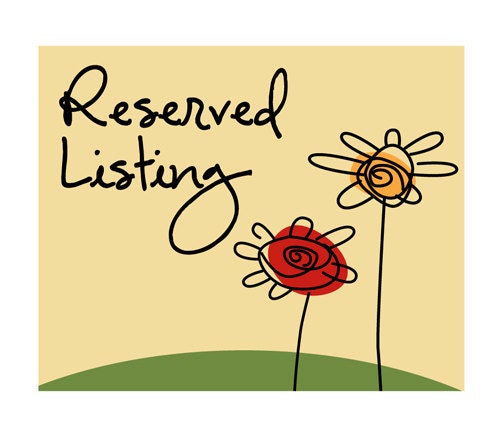 Reserved Listing For Joy
