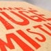 LINOCUT PRINT - I've made a huge mistake - red letterpress Arrested Development print 8x10 on kraft