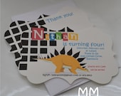 Dinosaur Theme - Set of 30 Invitation and 30 Thank You Cards with Envelopes Il_170x135