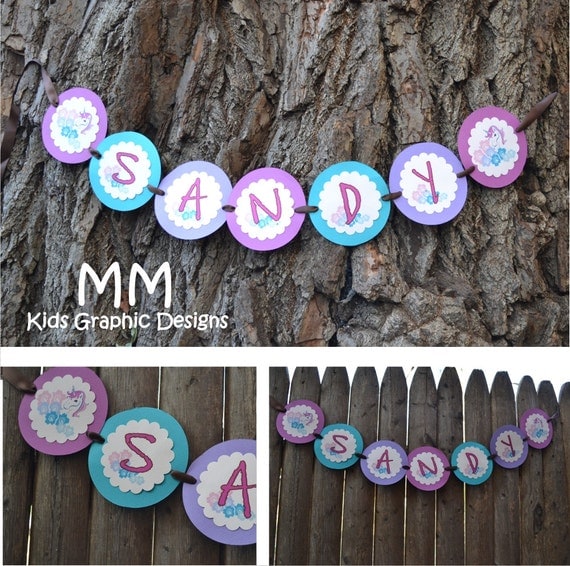Unicorn Theme - Birthday Banner Il_570xn
