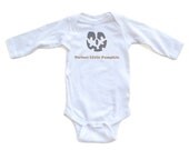 Perfect Little Pumpkin - Halloween White Long Sleeve Baby Bodysuit - 0306-4411-WHI