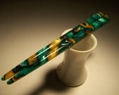 Green Gold 6 in acrylic Hair sticks.
