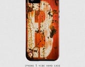 iPhone 5 Case - hard cover, original iPhone 5 hard case - The B Sides- masculine iPhone 5 case, crimson red, metal texture, for the dude
