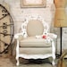 Painted Cottage Shabby White French Fancy Chair