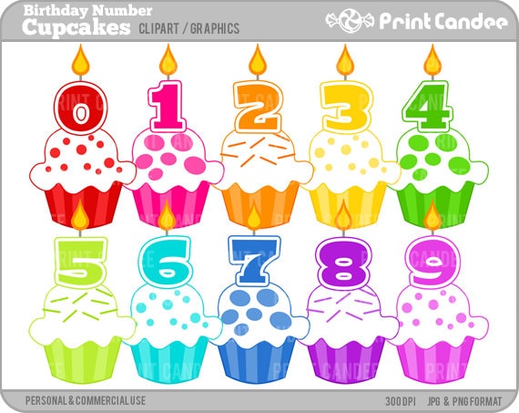 clipart birthday numbers - photo #3