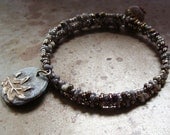 Oak Leaf  Wrap Around Bracelet