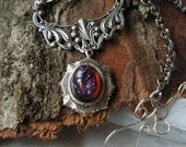 Dragon's Breath Necklace Azteca with Burning Fire Sterling Silver Finish SALE