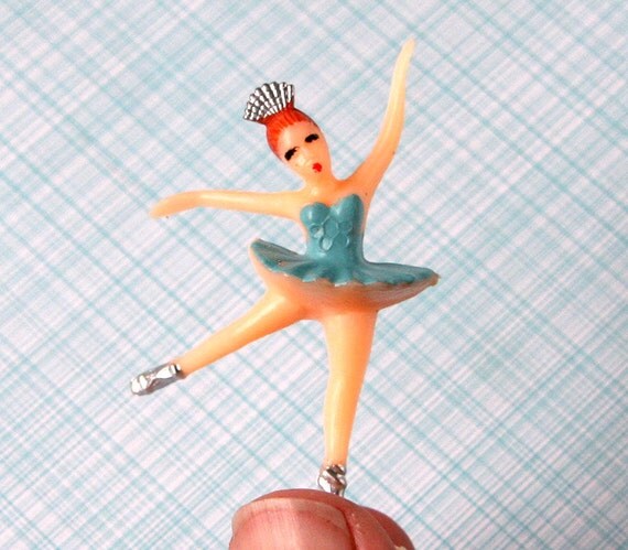 Blue Ballerina Cupcake Toppers (12) Il_570xn