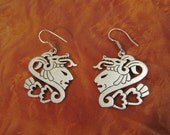 Silver Taxco Earrings Warrior Priest