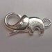 12pcs silver plated elephant clasps