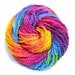 Rainbow yarn in handpainted merino wool, bulky weight - 130 yards, 3.65 ounces/104 grams