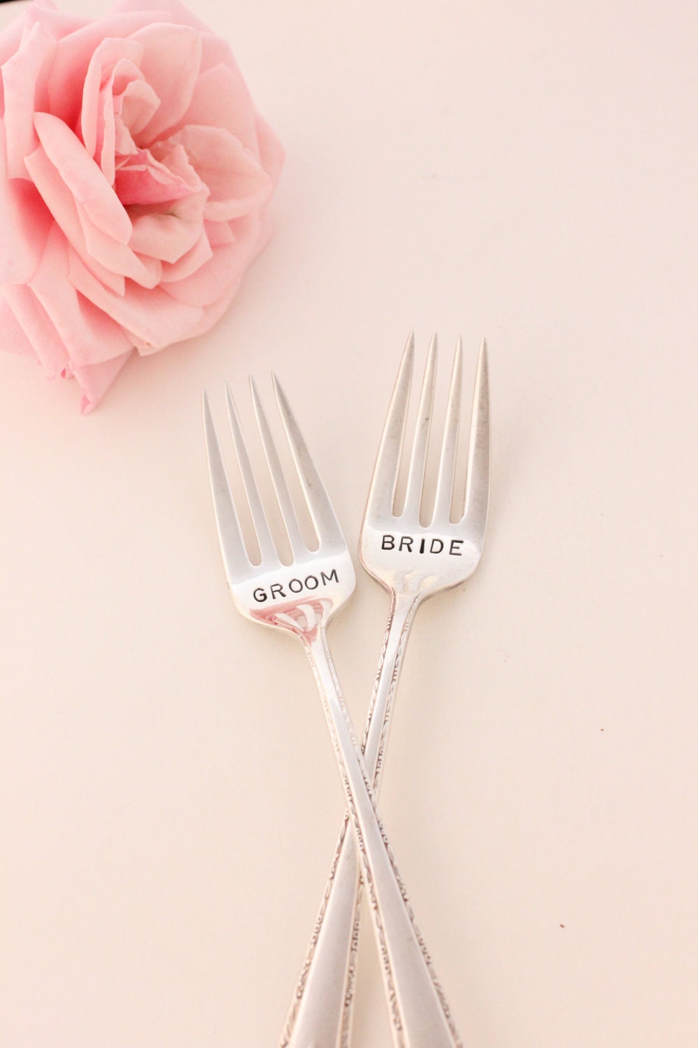 Bride and Groom Wedding Forks 1937  Lovely Lady Vintage Wedding Table Setting