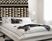 Custom Vintage-Styled Floor Cloth, Tunisian / Morocco / Tuareg / African / Ethnic / Tribal Patterns