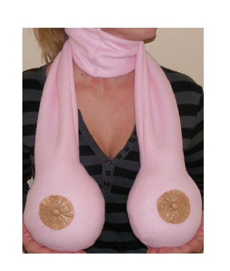 The ORIGINAL  Boob Scarf .. PINK