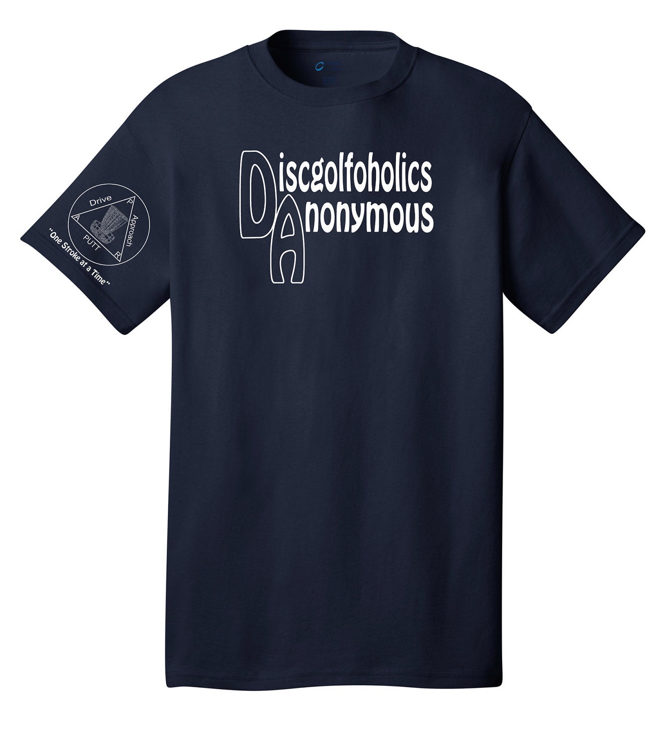 Discgolfoholics Anonymous Disc Golf Tshirt S-XL